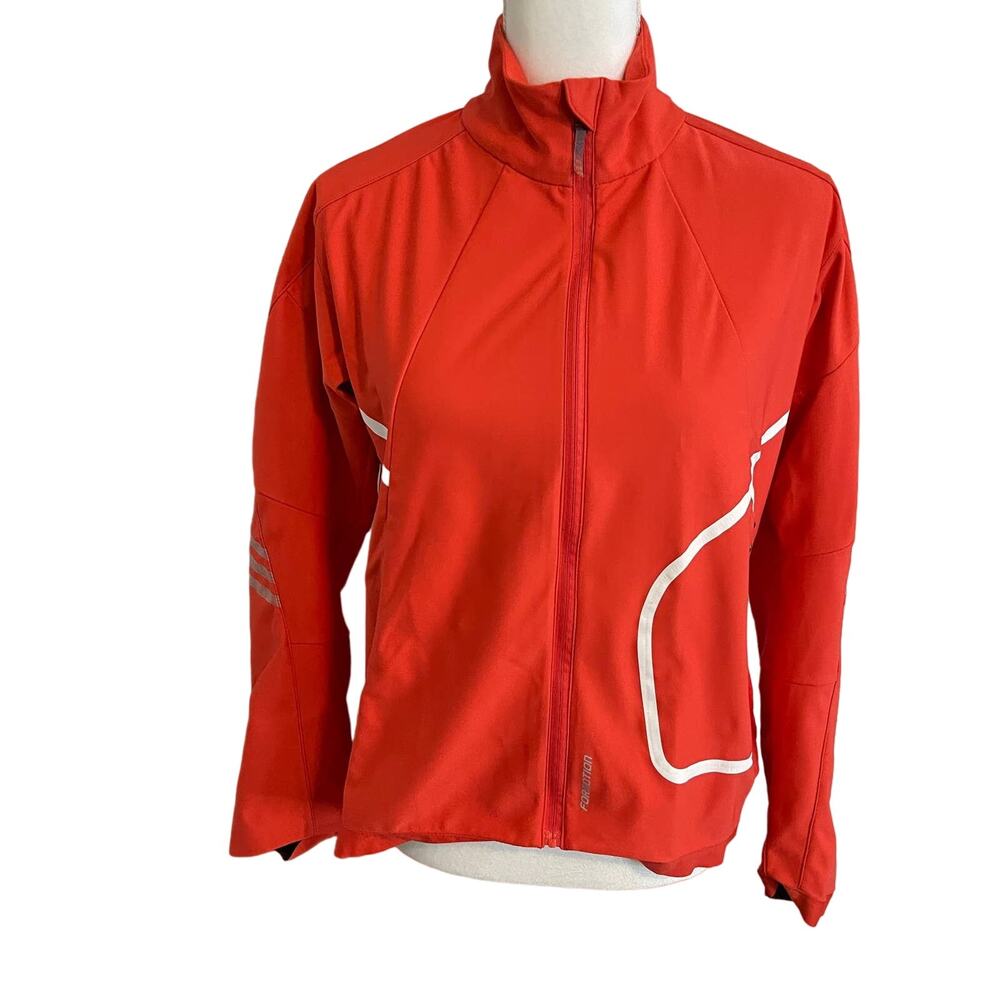 Adidas Orange Formation Jacket Unisex Size Medium Boys Clothing